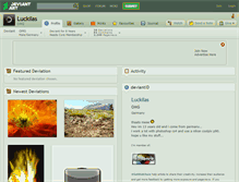Tablet Screenshot of luckilas.deviantart.com