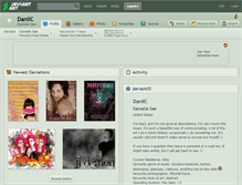 Tablet Screenshot of daniic.deviantart.com