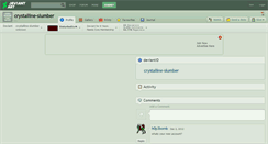 Desktop Screenshot of crystalline-slumber.deviantart.com