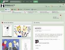 Tablet Screenshot of deidaralove13.deviantart.com