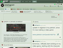 Tablet Screenshot of metadragonart.deviantart.com