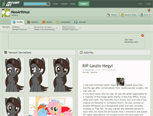 Tablet Screenshot of neoartimus.deviantart.com