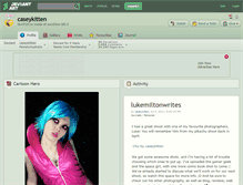 Tablet Screenshot of caseykitten.deviantart.com