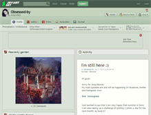 Tablet Screenshot of obsessed-by.deviantart.com