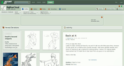 Desktop Screenshot of bigbluecloud.deviantart.com