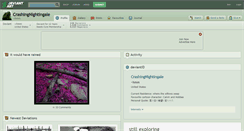 Desktop Screenshot of crashingnightingale.deviantart.com