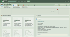 Desktop Screenshot of lavendergray.deviantart.com