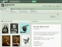 Tablet Screenshot of deadhead16mb.deviantart.com