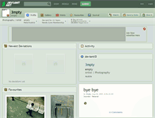 Tablet Screenshot of 3mpty.deviantart.com