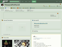 Tablet Screenshot of phineasandferbfan228.deviantart.com