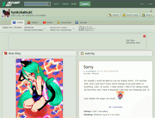 Tablet Screenshot of kyokokatsuki.deviantart.com