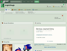 Tablet Screenshot of knightofaegis.deviantart.com
