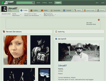 Tablet Screenshot of librus87.deviantart.com