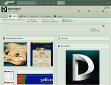 Tablet Screenshot of diciembre7.deviantart.com