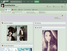 Tablet Screenshot of myobimarishka.deviantart.com