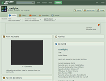 Tablet Screenshot of crueltyinc.deviantart.com