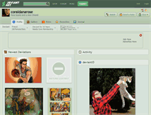 Tablet Screenshot of coraldanarose.deviantart.com