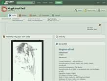 Tablet Screenshot of kingdom-of-hell.deviantart.com