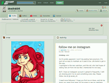 Tablet Screenshot of deadrabbit.deviantart.com