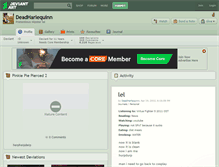 Tablet Screenshot of deadharlequinn.deviantart.com
