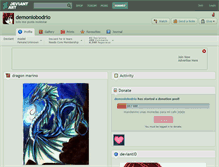 Tablet Screenshot of demoniobodrio.deviantart.com