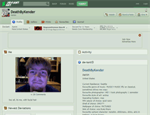 Tablet Screenshot of deathbykender.deviantart.com