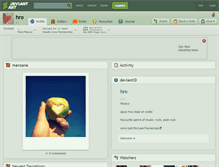 Tablet Screenshot of hro.deviantart.com