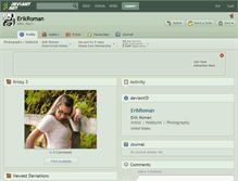Tablet Screenshot of erikroman.deviantart.com
