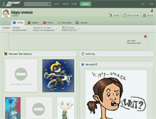 Tablet Screenshot of kippy-sneeze.deviantart.com
