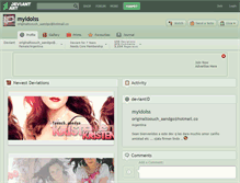 Tablet Screenshot of myidolss.deviantart.com