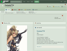 Tablet Screenshot of fantastyftw.deviantart.com