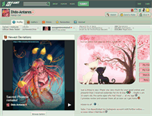 Tablet Screenshot of dido-antares.deviantart.com