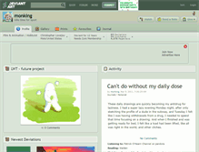 Tablet Screenshot of monking.deviantart.com