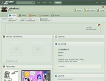Tablet Screenshot of czubakaxd.deviantart.com