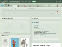 Tablet Screenshot of cornagon.deviantart.com