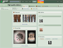Tablet Screenshot of high-quality-tattoo.deviantart.com