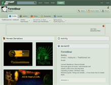 Tablet Screenshot of forestbear.deviantart.com