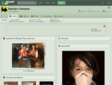 Tablet Screenshot of batman-n-bananas.deviantart.com
