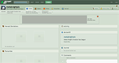Desktop Screenshot of metaknightplz.deviantart.com