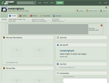 Tablet Screenshot of metaknightplz.deviantart.com