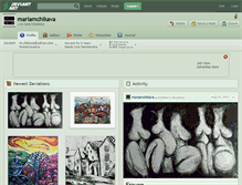 Tablet Screenshot of mariamchikava.deviantart.com