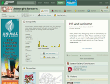 Tablet Screenshot of anime-girls-forever.deviantart.com