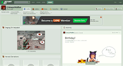 Desktop Screenshot of crimsonwolf64.deviantart.com