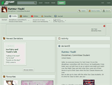 Tablet Screenshot of kurosu--yuuki.deviantart.com