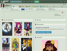 Tablet Screenshot of esther11.deviantart.com