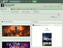 Tablet Screenshot of dionyzos-sama.deviantart.com