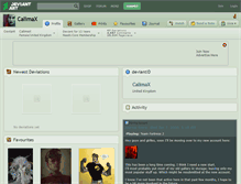 Tablet Screenshot of calimax.deviantart.com