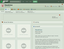 Tablet Screenshot of dianalicious.deviantart.com