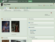 Tablet Screenshot of ms-s-snape.deviantart.com