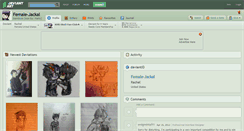 Desktop Screenshot of female-jackal.deviantart.com